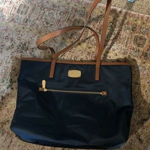 MK nylon purse navy